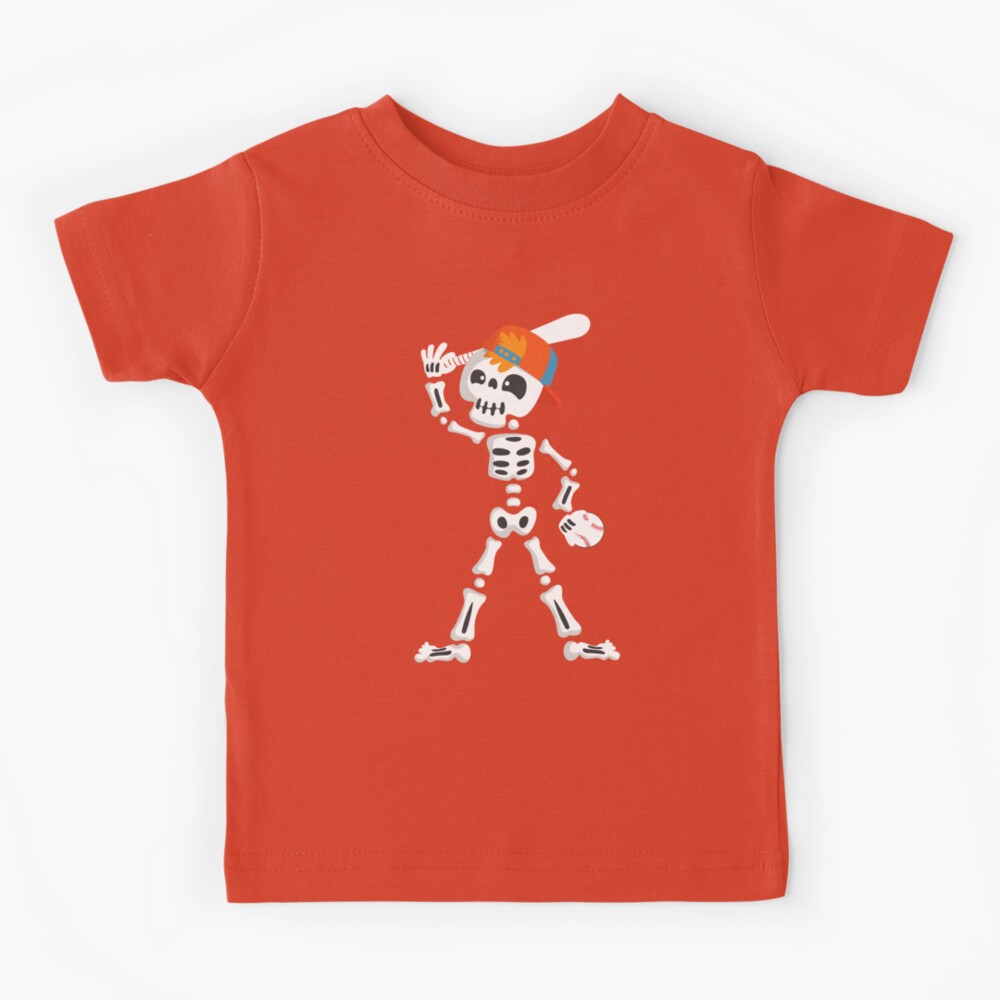 Baseball Skeleton Player- Baseball Halloween Costume Kids T-Shirt for Sale  by CaitU