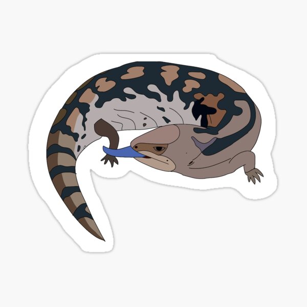 Item preview, Blue Tongue Lizard designed and sold by Dulynotedco.