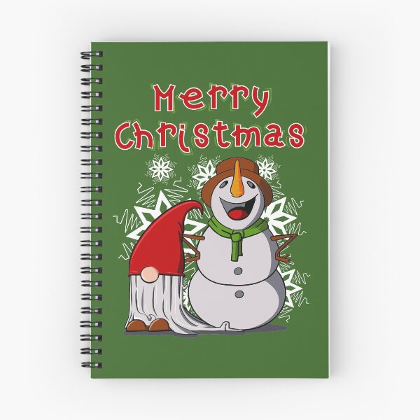 Aperçu de l'œuvre Joyeux Noël avec Gmon et bonhomme de neige créée et vendue par Scribble-Design.