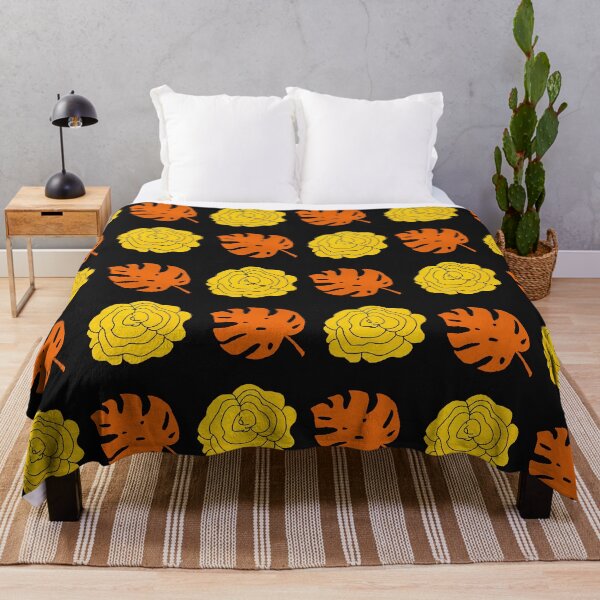 Item preview, Gold Roses & Orange Leaves Pattern designed and sold by rainestore.