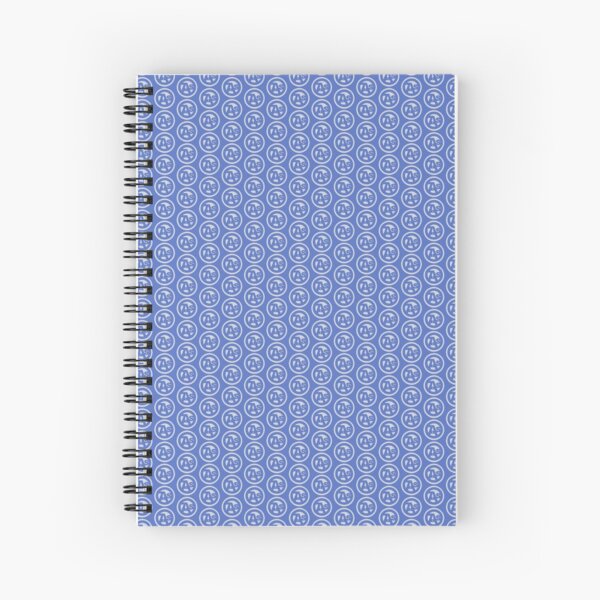 OAS Blue Logo - solid Spiral Notebook