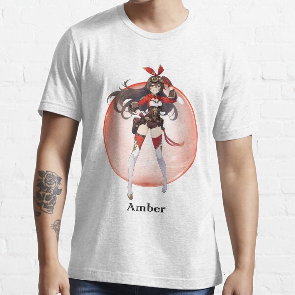 Amber Of Genshin Impact Full Body With Magic Orb T Shirt For Sale By Medievalemery Redbubble