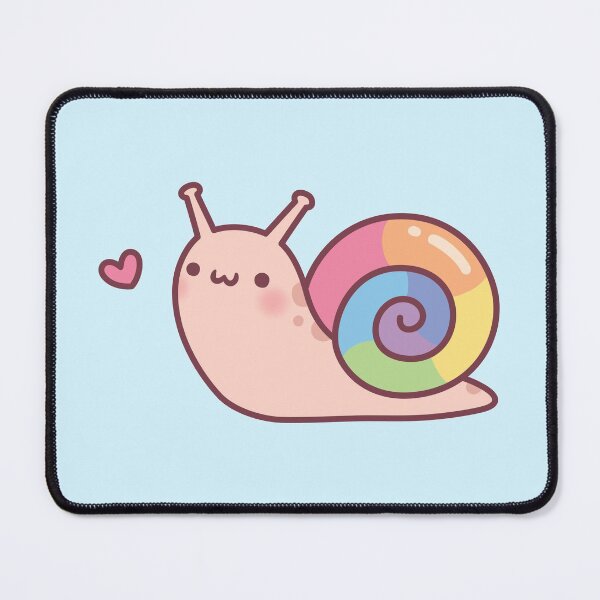 Item preview, Cute Little Snail With Rainbow Shell Doodle  designed and sold by rustydoodle.