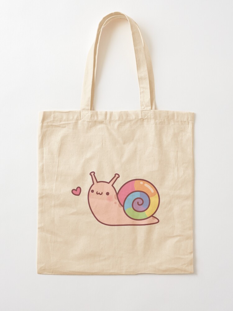 Cute Little Snail With Rainbow Shell Doodle 