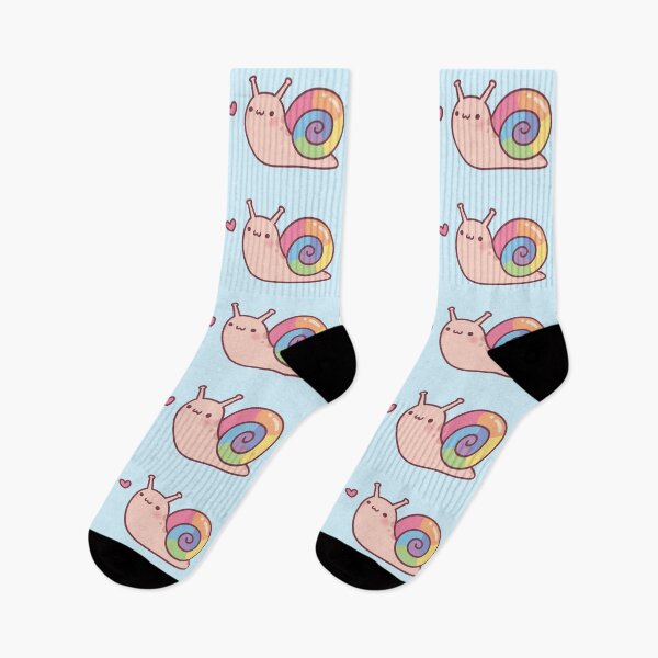 Item preview, Cute Little Snail With Rainbow Shell Doodle  designed and sold by rustydoodle.