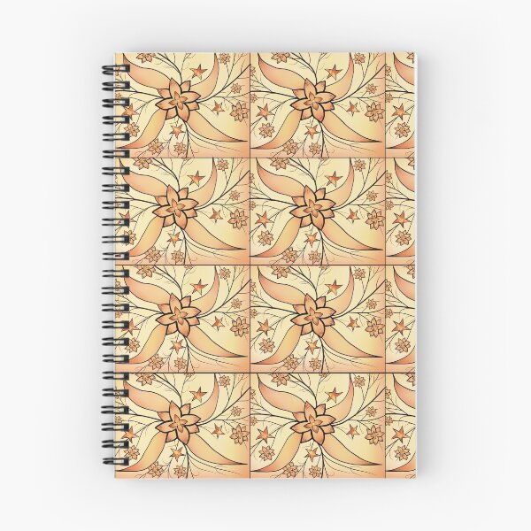Item preview, Warm orange flowers pattern designed and sold by Midnightviera.