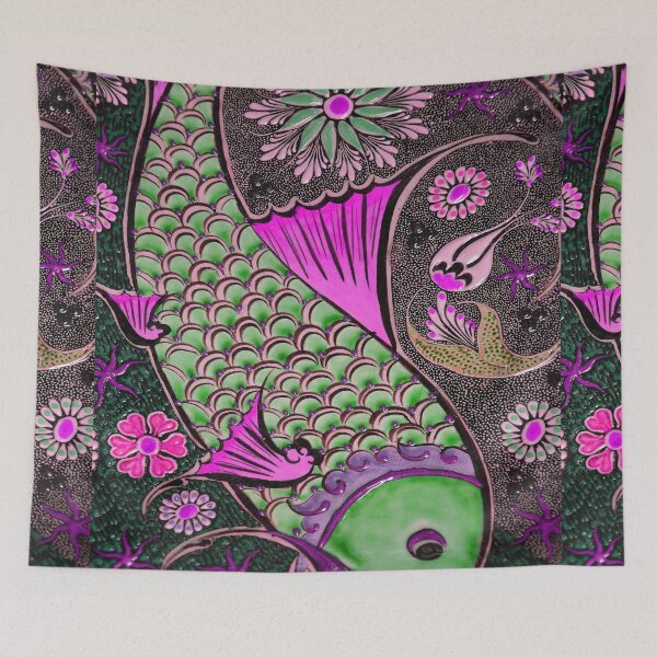Item preview, Batik Bathik Pattern Bed Sheet or Frock Design 76 designed and sold by PodiShawna.