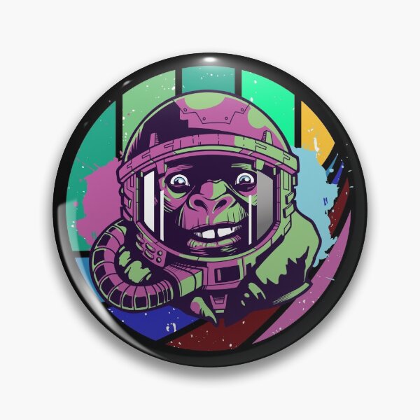 Item preview, Space Astronaut Monkey | Retro Sunset Design designed and sold by onjcdesign.