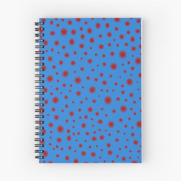 Item preview, Starburst Pattern Red on Blue designed and sold by Rockett Graphics.
