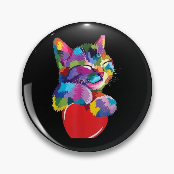 Item preview, Cute Cat for kitten lovers Colorful Art Kitty Adoption designed and sold by RomishiAurra.