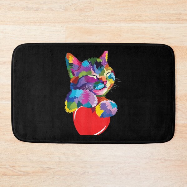 Item preview, Cute Cat for kitten lovers Colorful Art Kitty Adoption designed and sold by RomishiAurra.