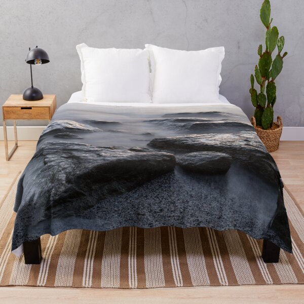 Item preview, Rough and Soft - Smoky Waves and Rocks on the Beach  designed and sold by Georgia Mizuleva.