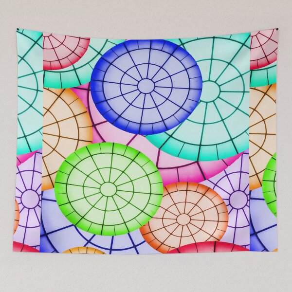 Item preview, Shapes and Stripes Pattern Bed Sheet or Frock Design 3 designed and sold by PodiShawna.