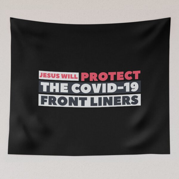 Item preview, Covid 19 front liners - Jesus will protect the covid 19 front liners  designed and sold by HStudioPrints.