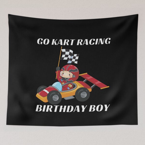 Item preview, Go Kart Racing Birthday Boy (White Text) - Gift for Go Kart Racing Fan designed and sold by CaitU.