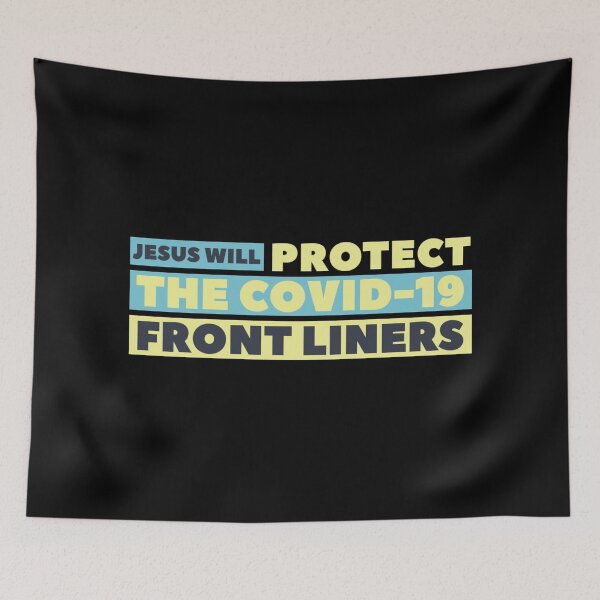 Item preview, Covid 19 front liners - Jesus will protect the covid 19 front liners  designed and sold by HStudioPrints.