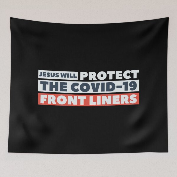 Item preview, Covid 19 front liners - Jesus will protect the covid 19 front liners  designed and sold by HStudioPrints.
