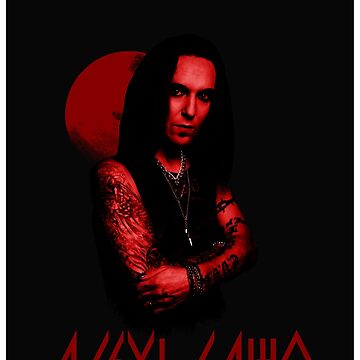 Artwork thumbnail, Alexi Laiho-Red poster style Graphic by sagerhaley