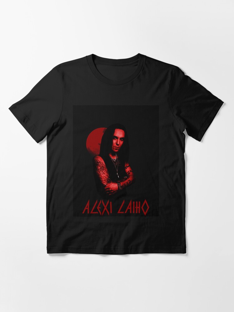 Thumbnail 3 of 7, Essential T-Shirt, Alexi Laiho-Red poster style Graphic designed and sold by sagerhaley.