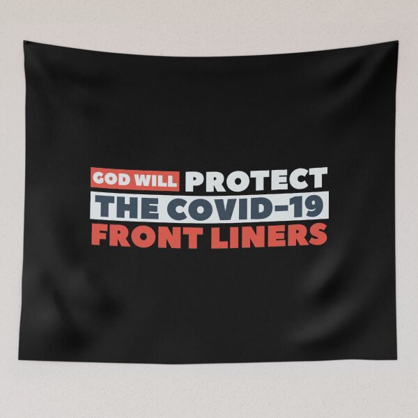 Item preview, Covid 19 front liners - God will protect the covid 19 front liners  designed and sold by HStudioPrints.