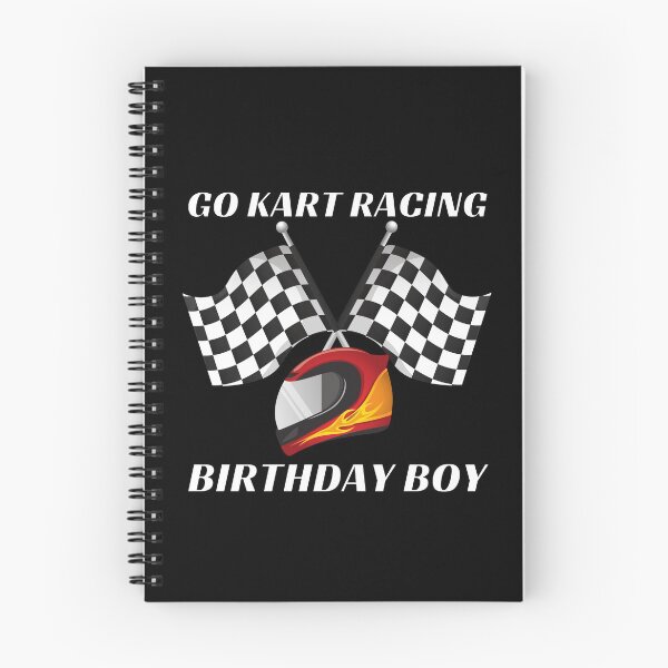 Item preview, Go Kart Racing Birthday Boy Helmet (White Text) - Gift for Go Kart Racing Fan designed and sold by CaitU.