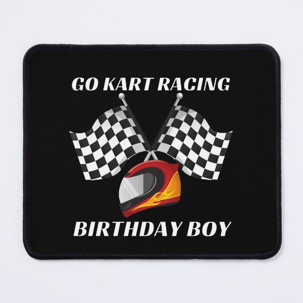 Item preview, Go Kart Racing Birthday Boy Helmet (White Text) - Gift for Go Kart Racing Fan designed and sold by CaitU.