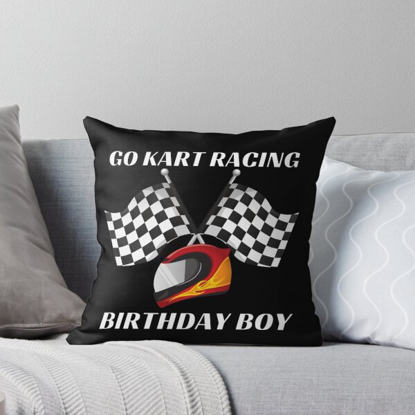 Item preview, Go Kart Racing Birthday Boy Helmet (White Text) - Gift for Go Kart Racing Fan designed and sold by CaitU.