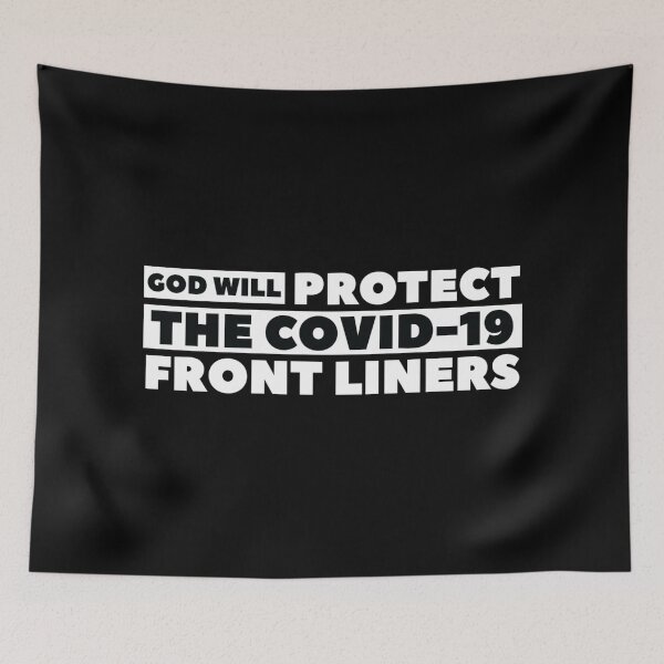 Item preview, Covid 19 front liners - God will protect the covid 19 front liners  designed and sold by HStudioPrints.