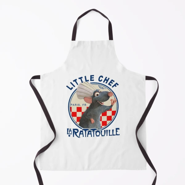 Tablier De Cuisine Imperméable LEVLO - Motif Ratatouille Remy - Poches Pratiques - Cadeau Cuisinier Amusant