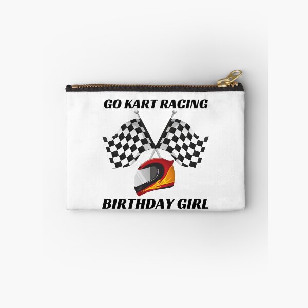 Item preview, Go Kart Racing Birthday Girl Helmet (Black Text) - Gift for Go Kart Racing Fan designed and sold by CaitU.