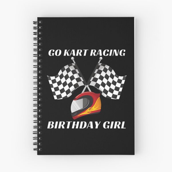 Item preview, Go Kart Racing Birthday Girl Helmet (White Text) - Gift for Go Kart Racing Fan designed and sold by CaitU.