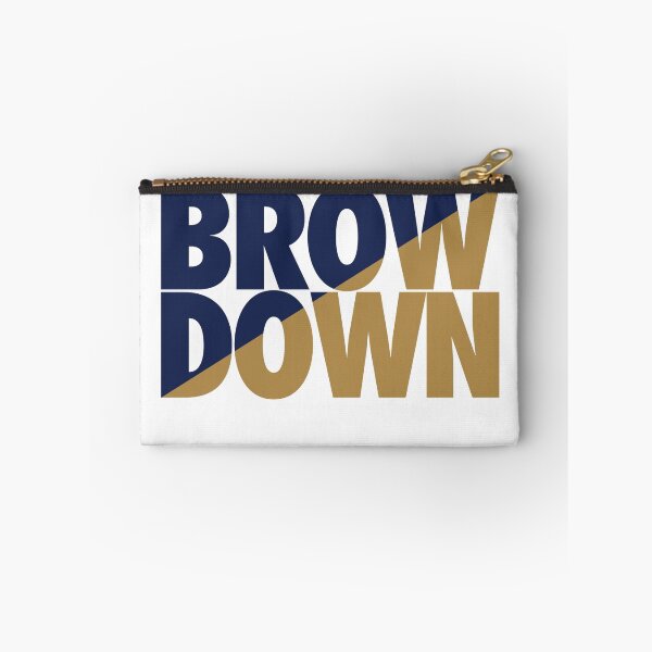 Item preview, Brow Down (Blue/Gold) designed and sold by Dallas Sports Stickers & Beyond.