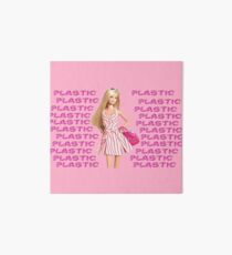 "Plastic" Glitter Pink Pastel Art Board