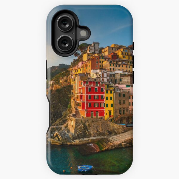 Aperçu de l'œuvre Coucher du soleil de Riomaggiore, Cinque Terre, Italie créée et vendue par Stefano Orazzini.