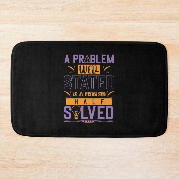 Item preview, A problem well stated is a problem half solved-motivational sticker design  designed and sold by ArjunVile.