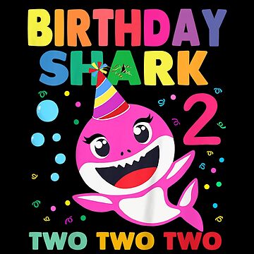 Baby Shark 2nd Birthday Karte