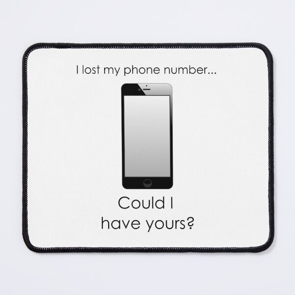 Item preview, I Lost My Phone Number Line designed and sold by RinozaRose.