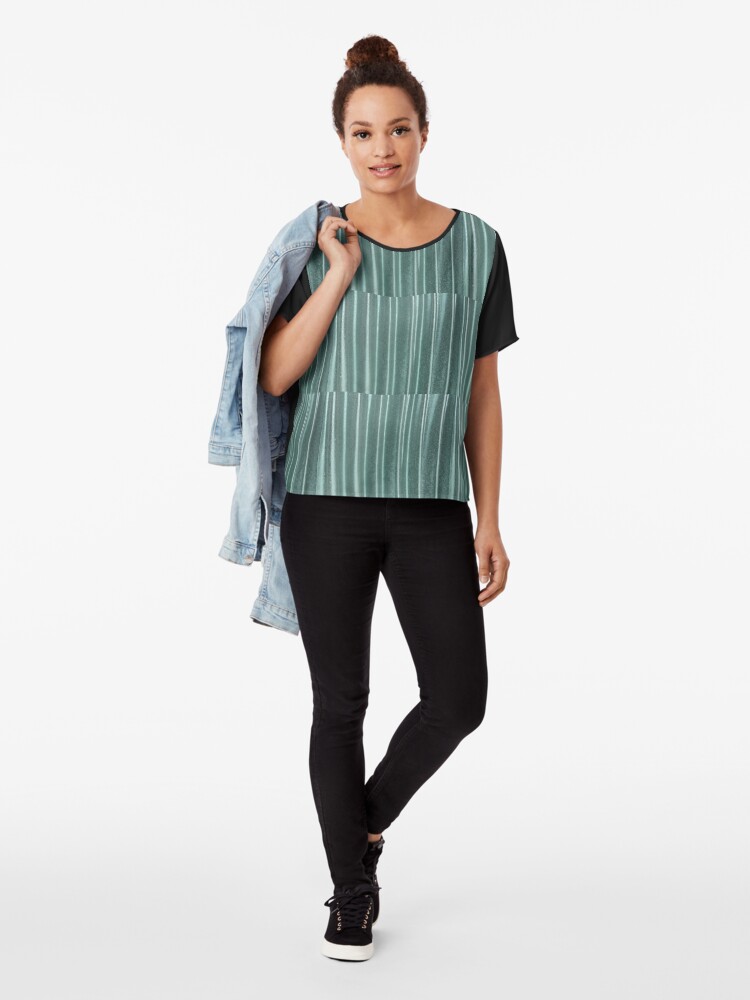 Alternate view of Living in Green Chiffon Top