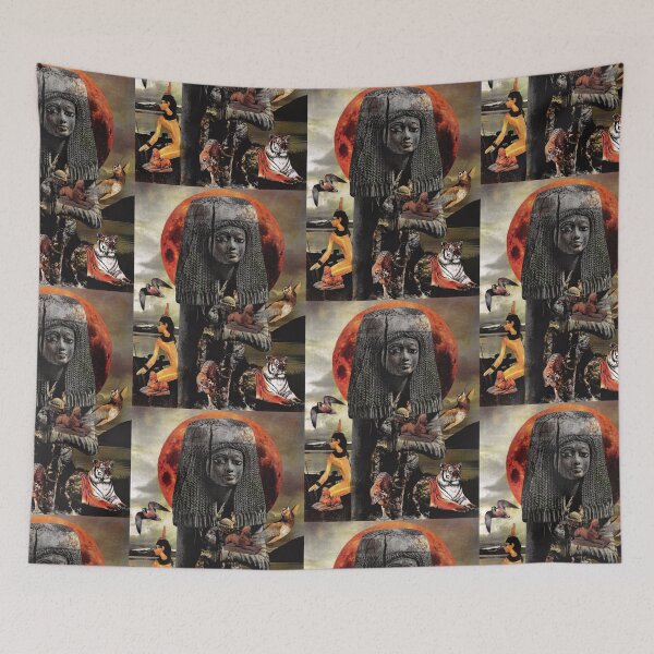 Item preview, Queen of Ancient Egypt Cleopatra Nefertiti Sphinx Pyramid Moses designed and sold by Seruni Artworks.