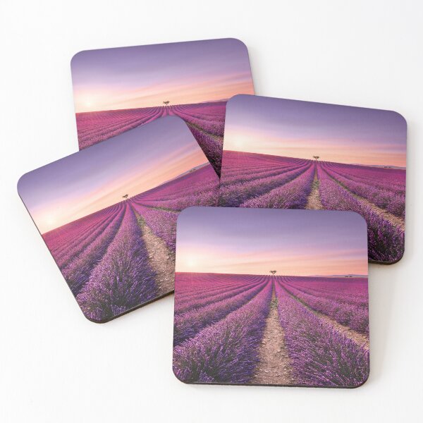Item preview, Lavender flowers field and lonely tree. Provence designed and sold by Stefano Orazzini.