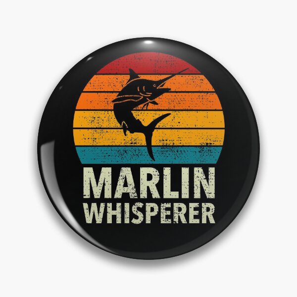 Item preview, Blue Swordfish Marlin Whisperer Sport Sea Fishing Retro designed and sold by JokeGysen.