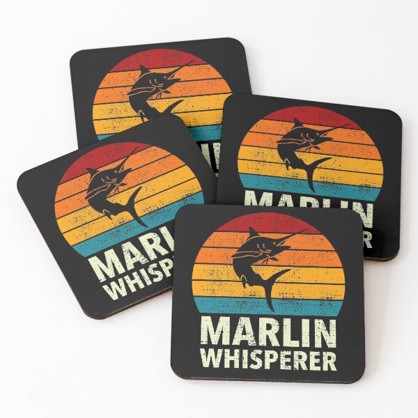 Item preview, Blue Swordfish Marlin Whisperer Sport Sea Fishing Retro designed and sold by JokeGysen.