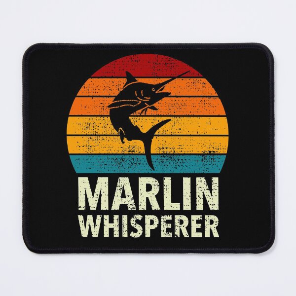 Item preview, Blue Swordfish Marlin Whisperer Sport Sea Fishing Retro designed and sold by JokeGysen.