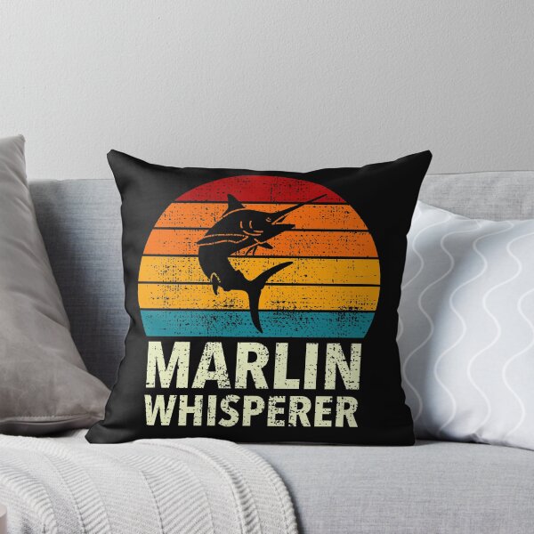 Item preview, Blue Swordfish Marlin Whisperer Sport Sea Fishing Retro designed and sold by JokeGysen.
