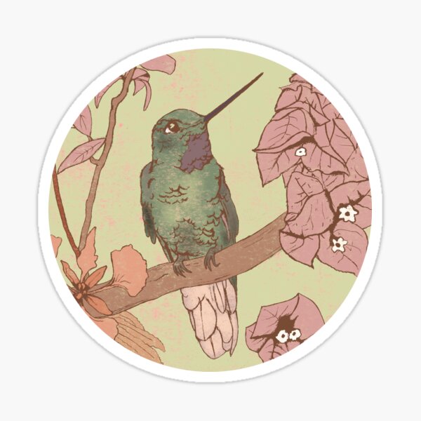 "Savor Sweetness" Hummingbird Sticker