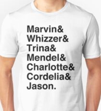 Falsettos Character List Unisex T-Shirt