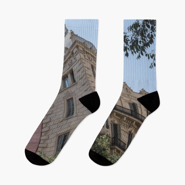 Item preview, Barcelona Passeig de Gracia Architecture - Cool Corner Tower designed and sold by Georgia Mizuleva.