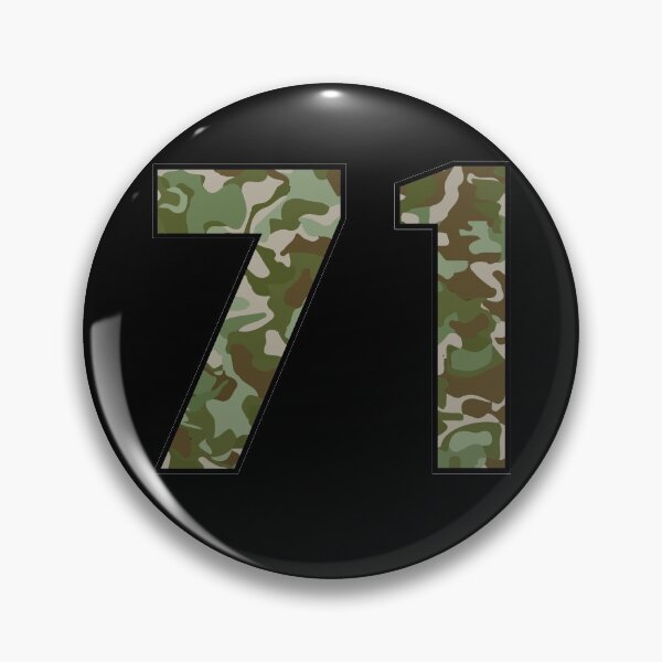 Item preview, Army Camo Number Seventy-one Veteran Lucky Number 71 designed and sold by Urosek.