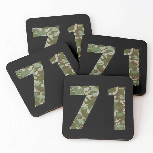 Item preview, Army Camo Number Seventy-one Veteran Lucky Number 71 designed and sold by Urosek.