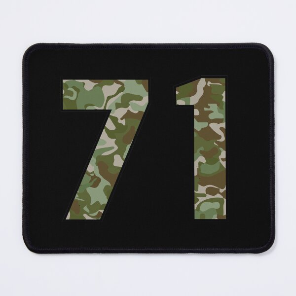Item preview, Army Camo Number Seventy-one Veteran Lucky Number 71 designed and sold by Urosek.